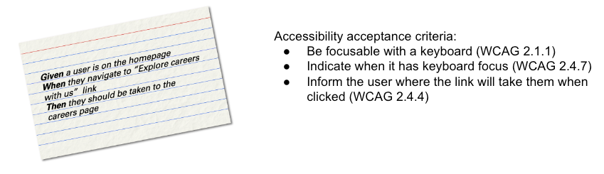 acceptance criteria example