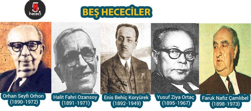 Beş Hececiler Kimdir? 5 Hececilerin Sonuncusu Kim? Şifresi ve Şairleri?