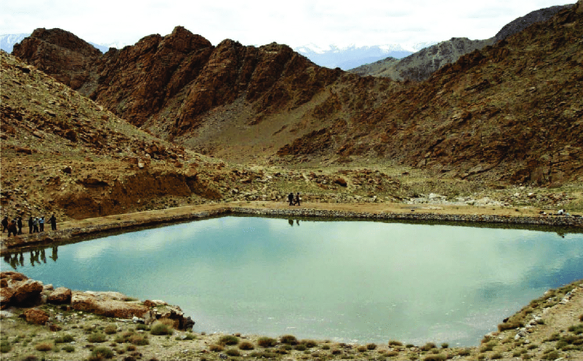 Source- https://www.researchgate.net/figure/Zing-water-harvesting-structure-in-Leh-India_fig3_339714371