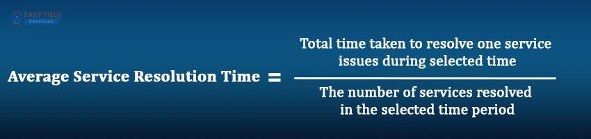 Average Time To Resolution Formula