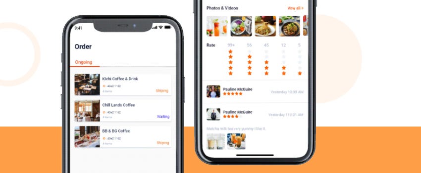 Food delivery app for restaurants. restaurant owners can add restaurant menu online in mobile app, add price & discounts, add order payment modes. restaurant app help manage order, order payments, restaurant progress and revenue. hire restaurant app developers.