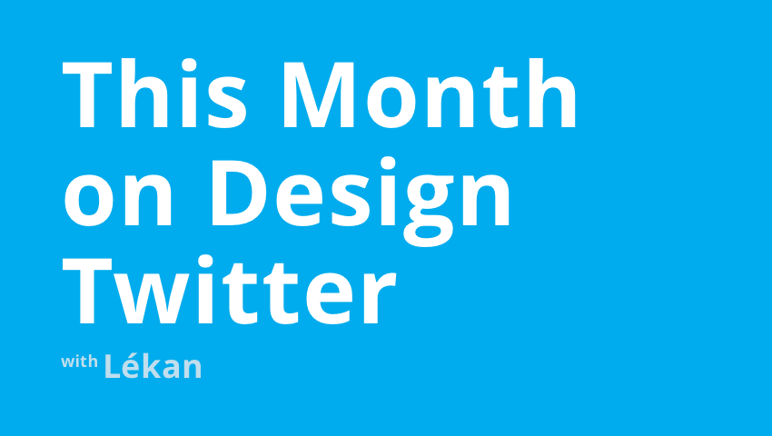 This Month on Design Twitter — 2019 December Edition Cover Photo