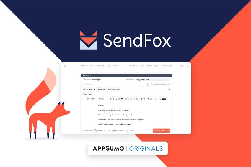 Email marketing platform, sendfox, appsumo deals, appsumo offers, sendfox offers