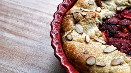 Rustic Plum Pie