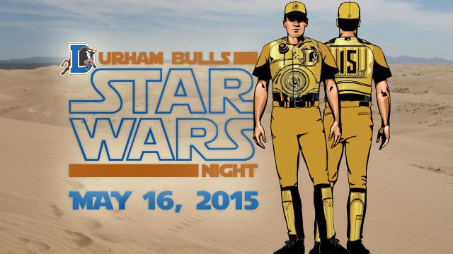 Durham Bulls Star Wars Uniforms