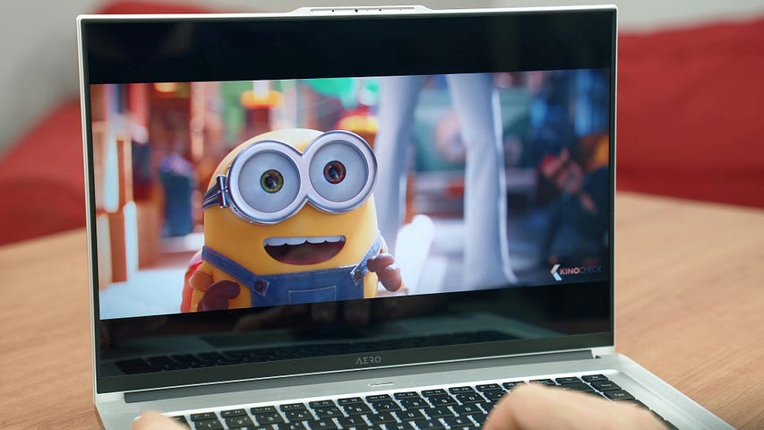 Image of a computer screen on which is a picture of a “Minion,” from the Disney series films. He is a small, yellow capsule-shaped creature with round gray goggles and is wearing overalls.