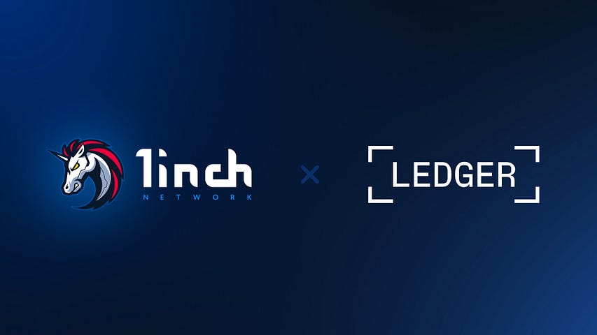 The 1inch dApp added to Ledger Live
