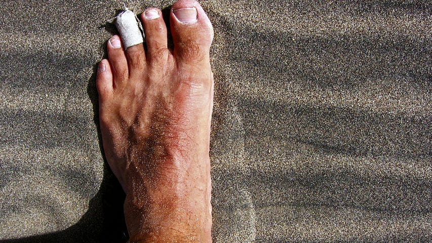 Bare Foot on Sand by J.D. Grubb Photography