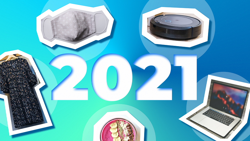 a collage of product trends in 2021