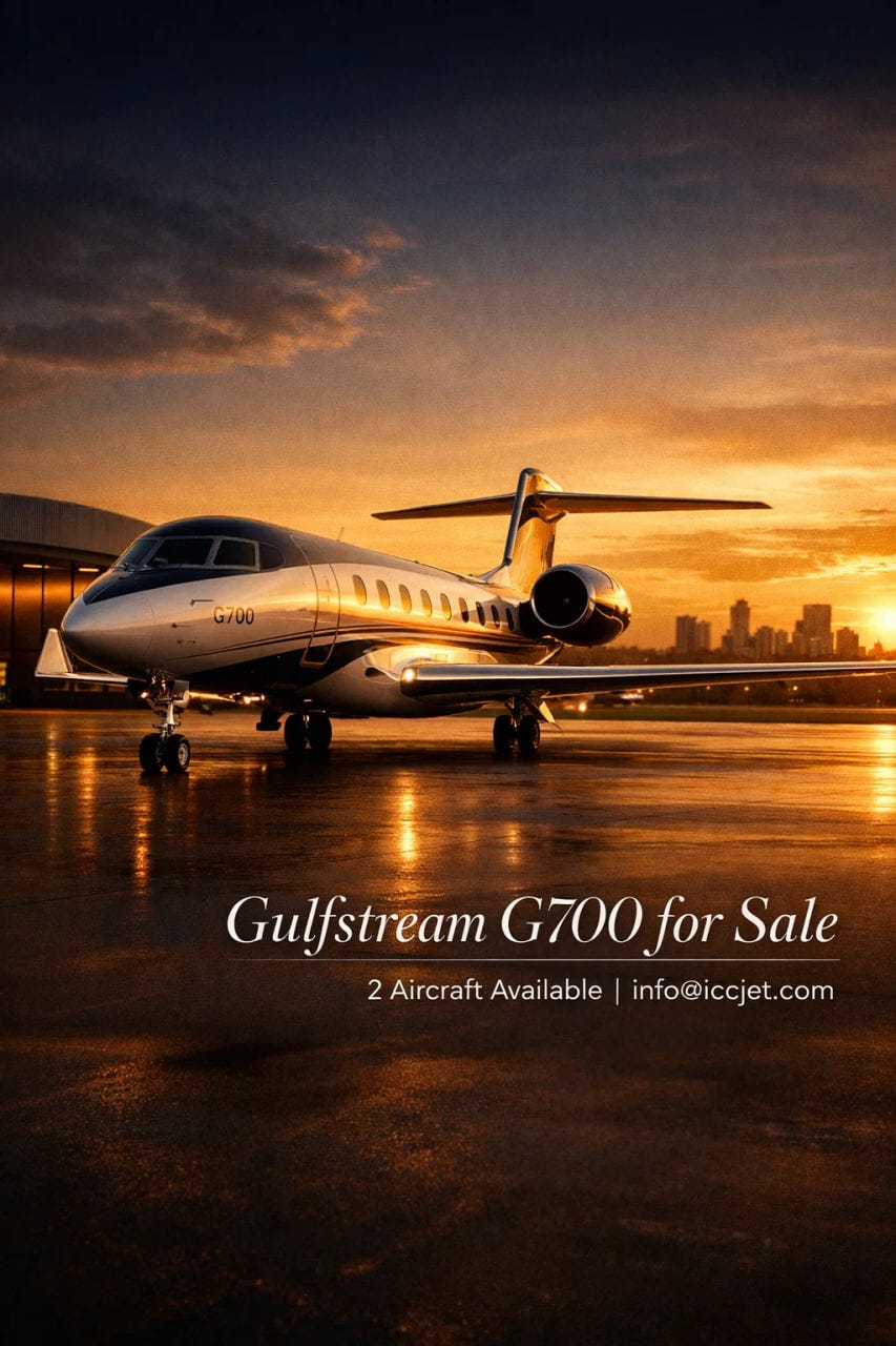 Two Gulfstream G700s available. For sale.