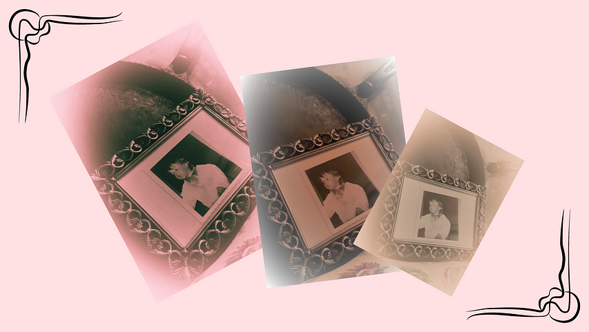 Images of me as a child in pink