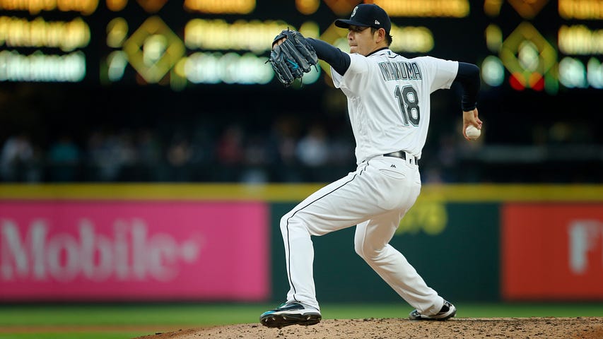 Iwakuma's Cooperstown Cap, by Mariners PR