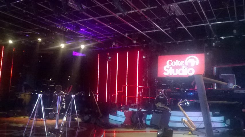 set-up at Coke Studio Africa