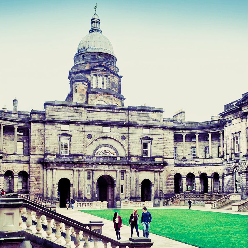 The university of Edinburgh in the best student city in the uk