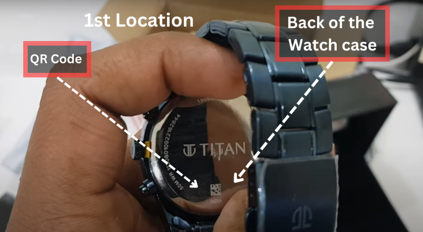 How to Check the Original Titan Watches QR coode