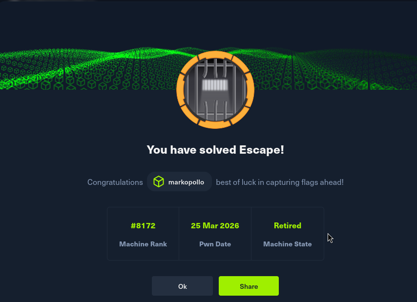 Escape | HTB | OSCP Preparation