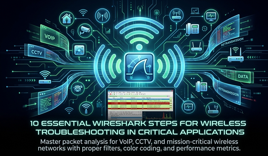 10 Essential Wireshark Steps for Wireless Troubleshooting in Critical Applications