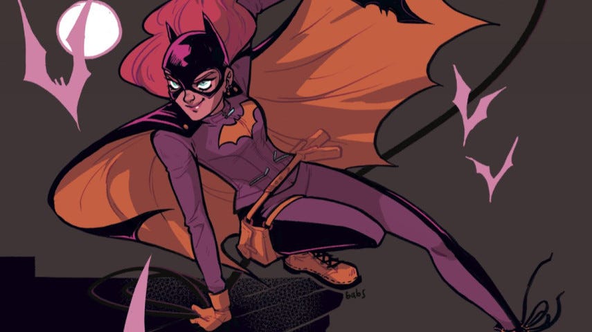 Batgirl jumping