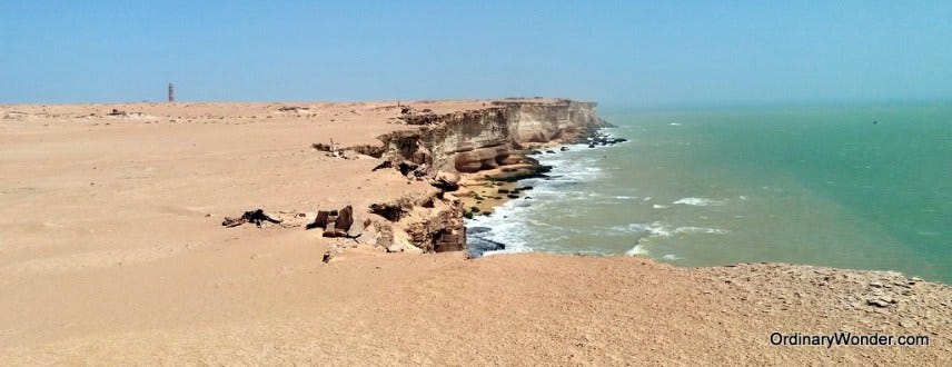 Coastal Nouadhibou near Cap Blanc