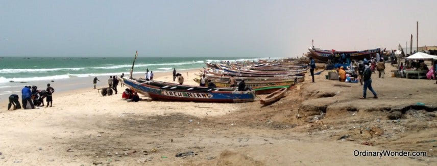 Beach near the fishing port