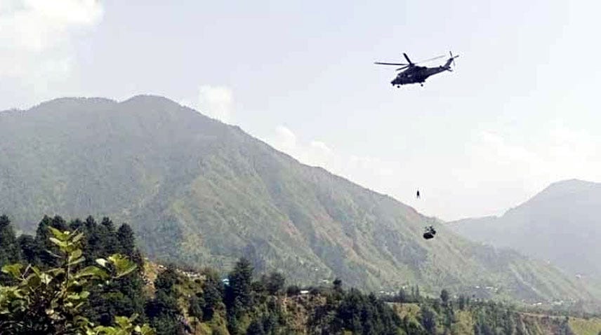 Army rescue operation in Battagram