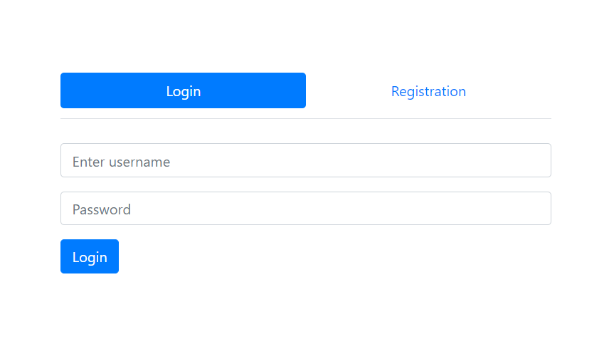 Login & RegistrationPage