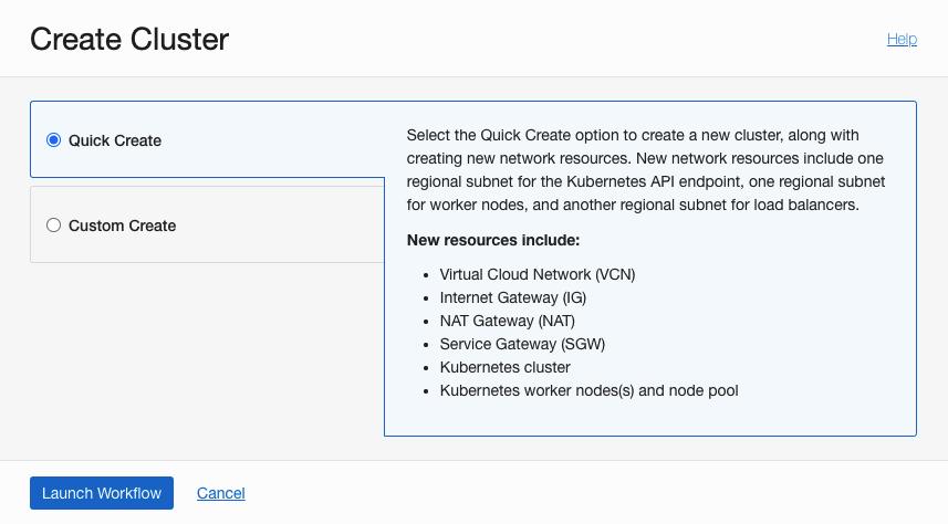 Create kubernetes cluster