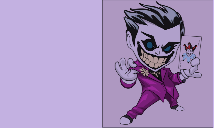 Example of Joker with multiply blend mode.
