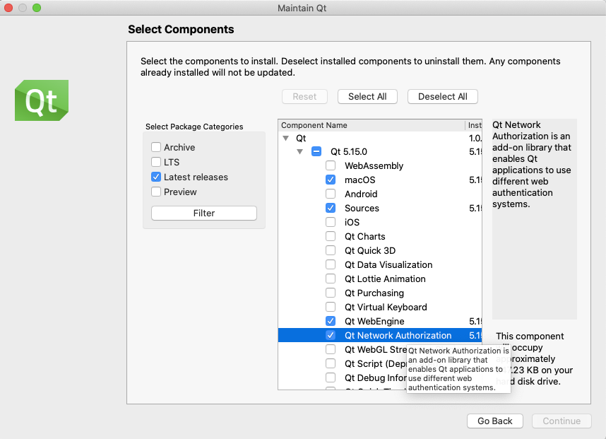 Qt Network Authorization Library