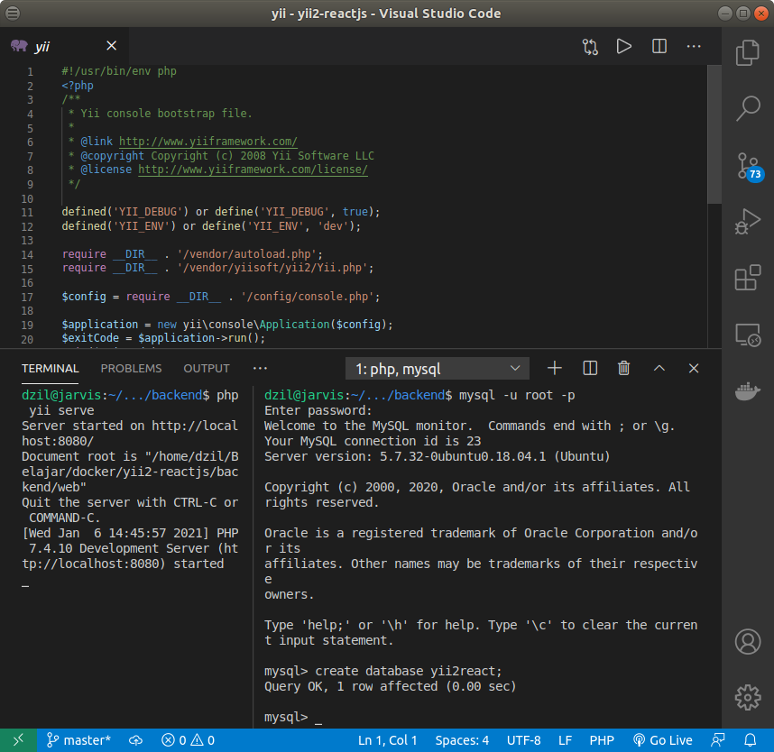 Membuat RESTFul API menggunakan Yii2 (basic template  