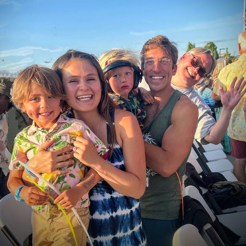 The Family at Michael Franti concert, Grand Junction, Colorado.