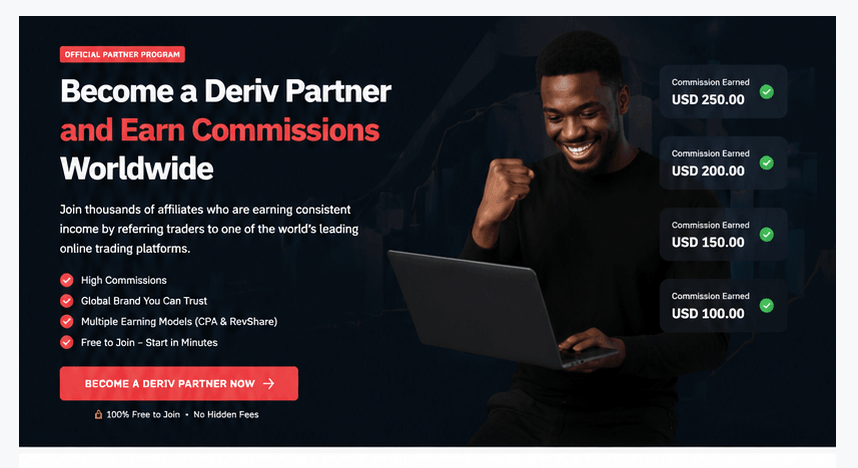 Deriv Partnership Program: One of the Smartest Online Income Opportunities in 2026?