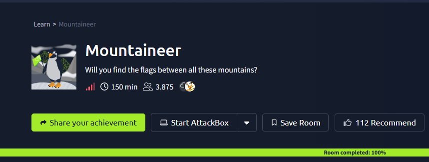 Mountaineer (THM) Tryhackme Hard Challenge