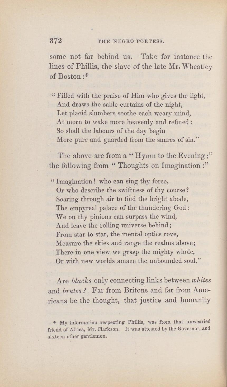 Page of text showing ‘Hymn to the Evening’ from The Bow in the Cloud.