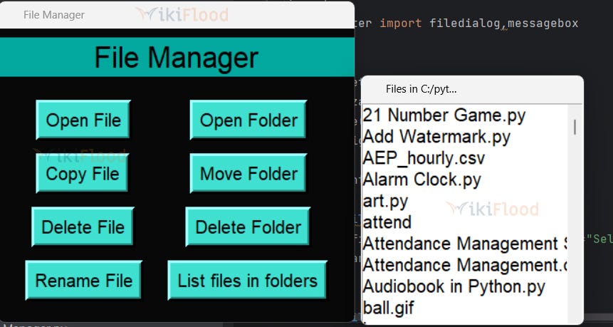 List files in folders