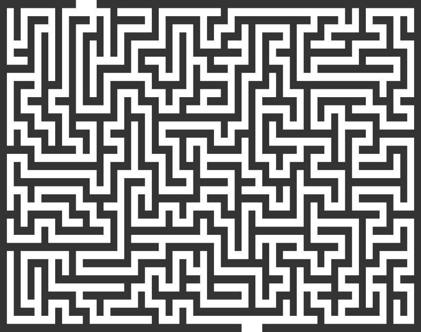 A picture of a maze that appears to be exceedingly difficult to navigate and might take a lot of mental effort