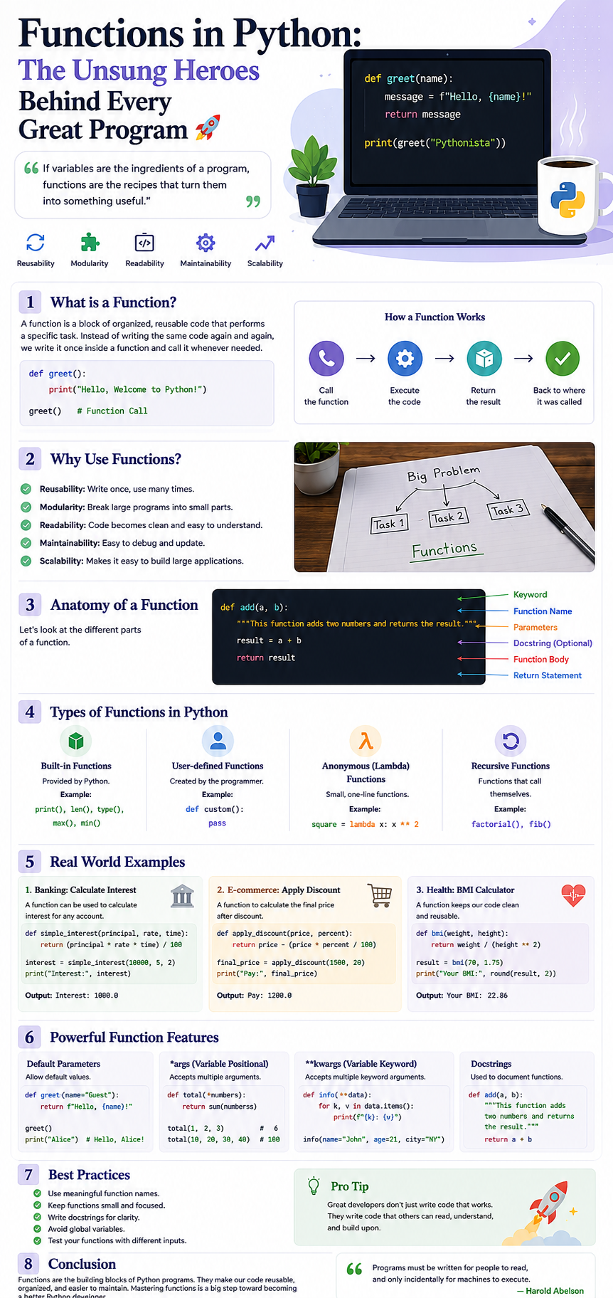 Functions in Python: The Unsung Heroes Behind Every Great Program