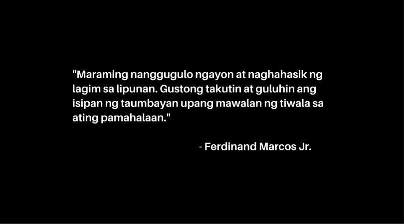 ferdinand marcos quotes tagalog