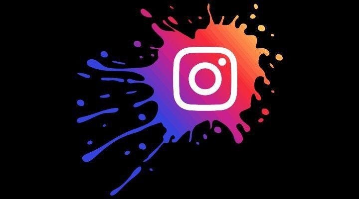 Instagram Logo Splatter (PNG Transparent)