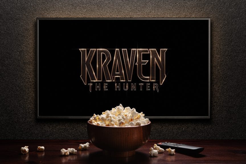 The logo for the upcoming Kraven the Hunter (2024)