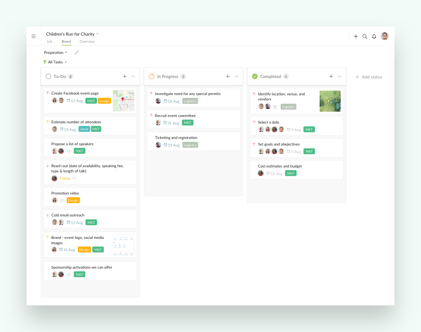 Quire Kanban board