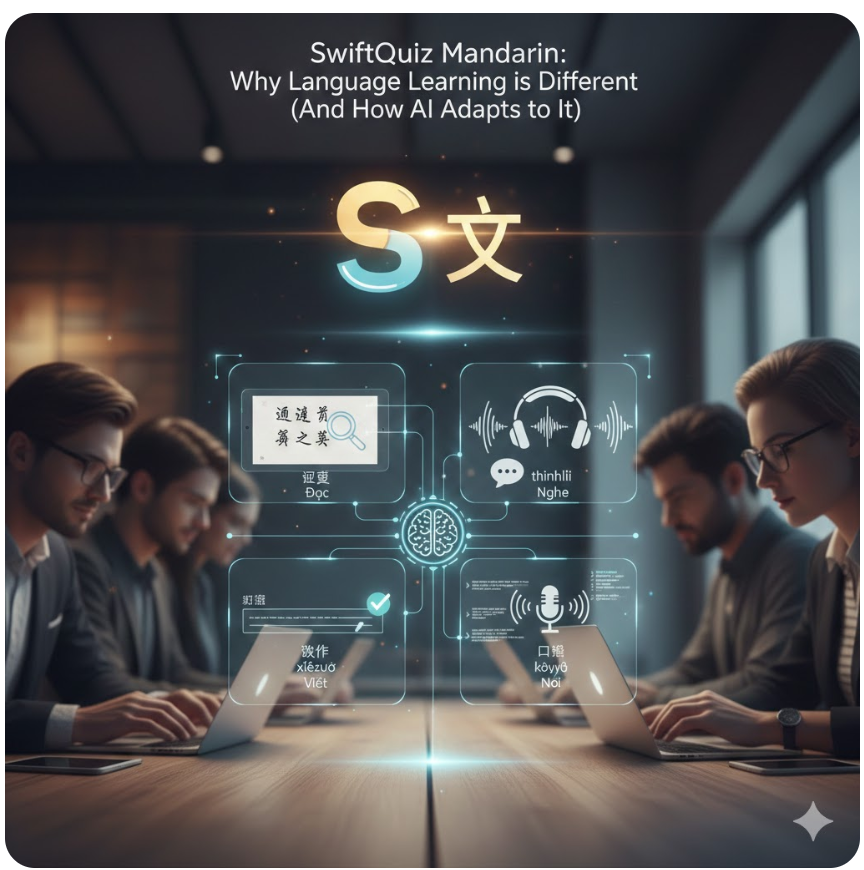 SwiftQuiz Mandarin: Why Language Learning is Different (And How AI Adapts to It)