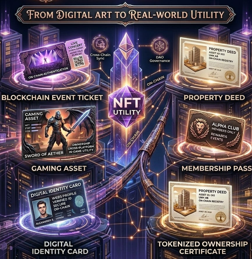 NFTs Beyond Art: The Evolution of Digital Ownership in Web3
