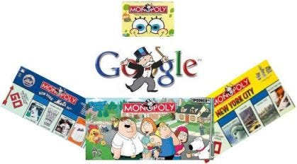 Monopoly Board Game Google Edition