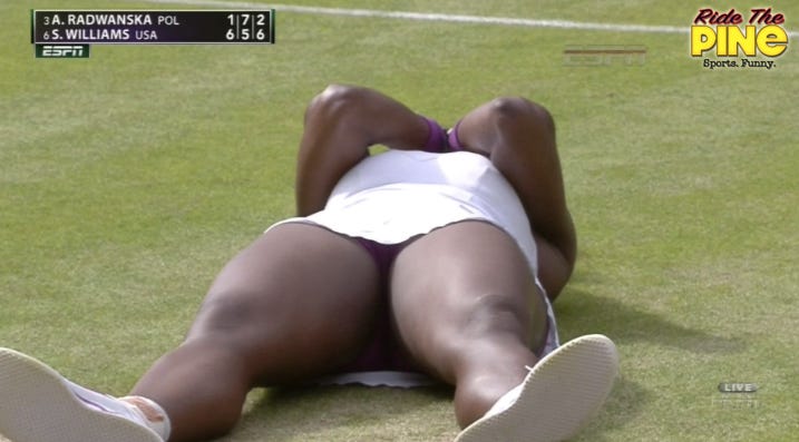 Serena Williams Celebrates 5th Wimbledon Championship
