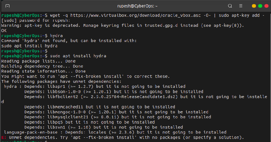 How to Fix Unmet Dependencies Error When Installing Tools or Services in Linux