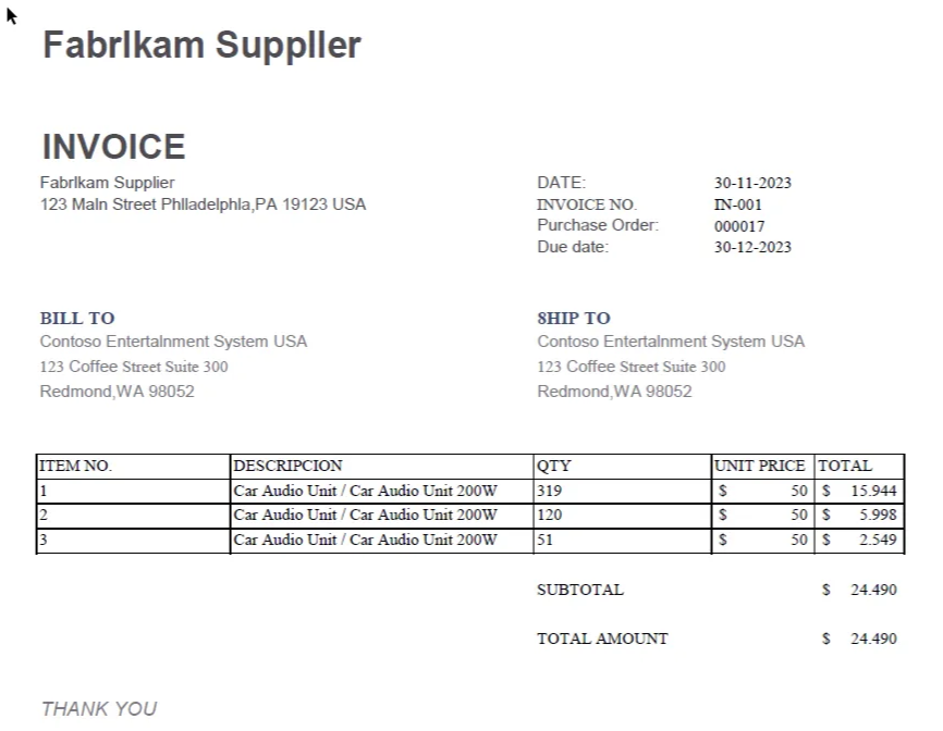 OCR Invoice Capture in Dynamics 365 Finance — How to set it up? How does it work?