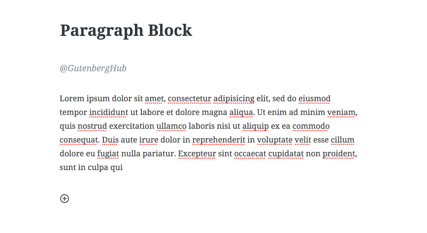 Paragraph Block Alignment Options