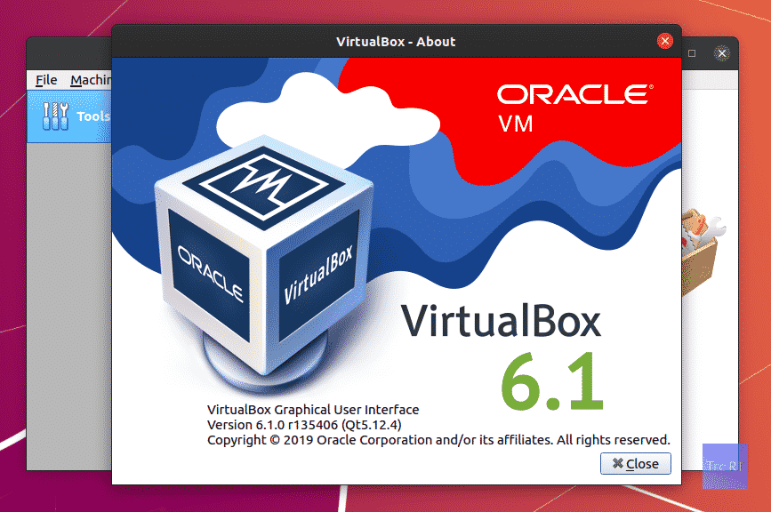 VirtualBox 6.1 on Ubuntu 19.10 — Source:Tecrobust.com