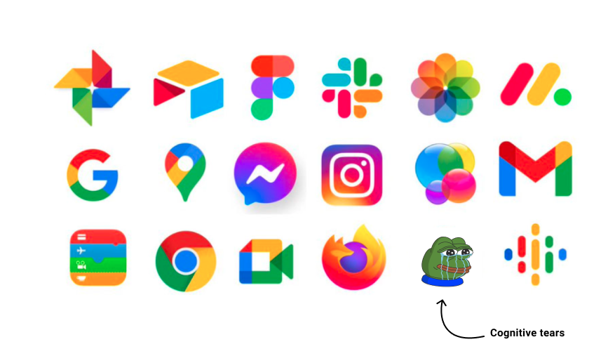 image showing different logos with gradient